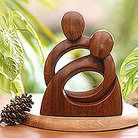 Wood sculpture, Eternity of Love