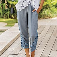 Rayon pants, Padma Flower