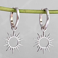 Sterling silver dangle earrings, Summer Shine